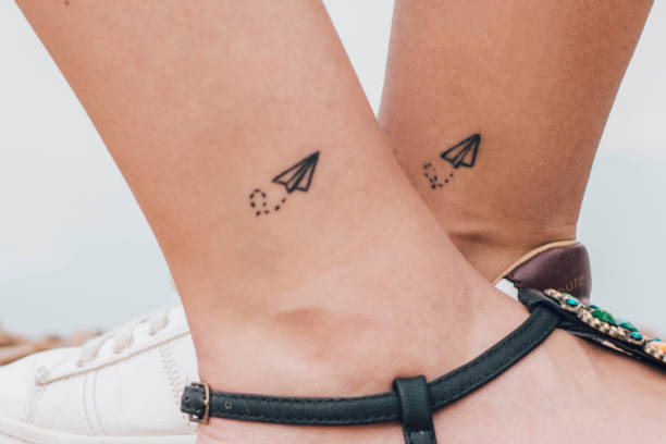Airplane tattoo ideas for the girls 2023 photo.