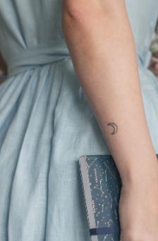 Star and Moon Tattoos Photo.