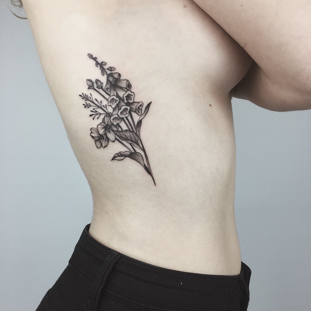Tiny Wildflower Tattoos Photo.