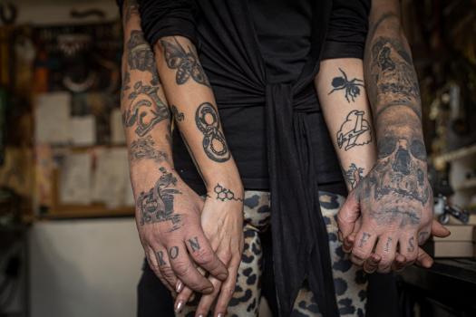 Romantic Tattoo Ideas for Neck photo.