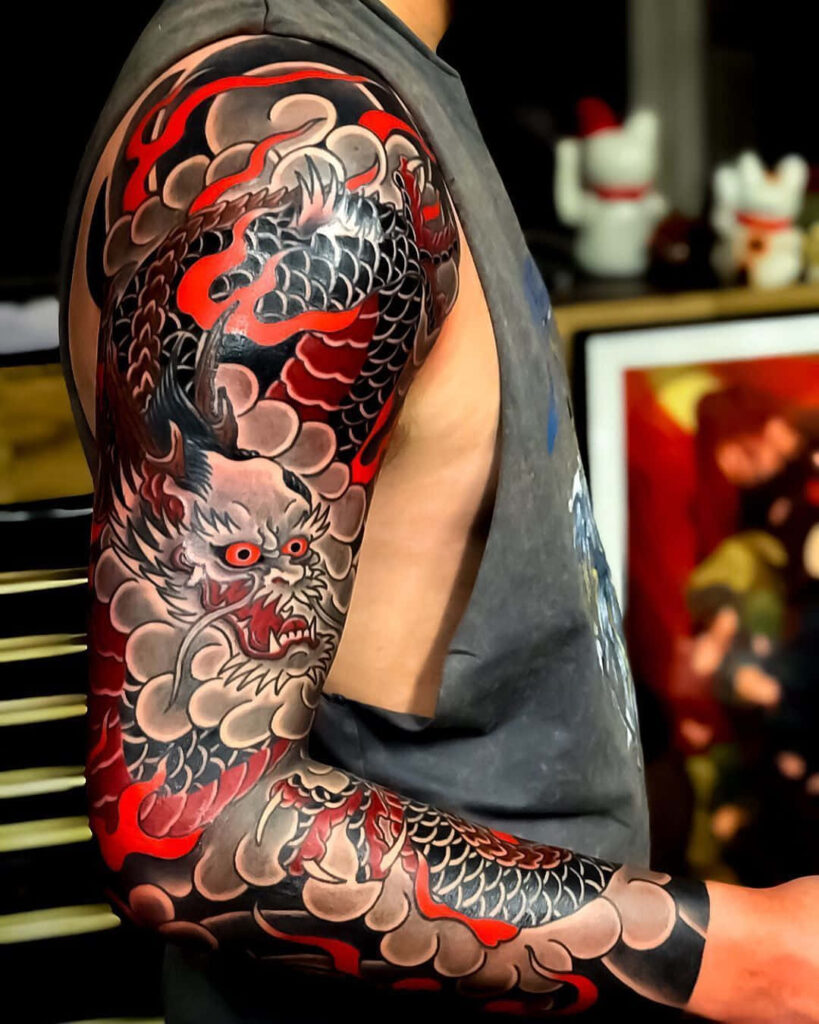 Vibrant Dragon Tattoo Masterpieces photo.