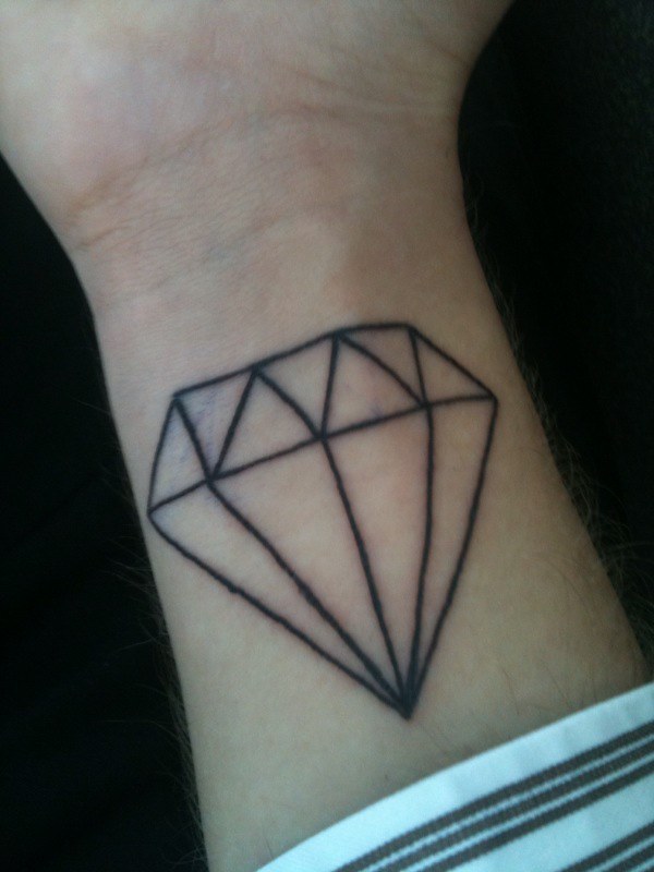 Diamond tattoo on hand make it perfect photo
