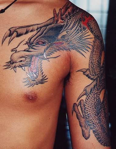 Simplicity Speaks: Minimalist Dragon Tattoos Making a Bold Statement photo.