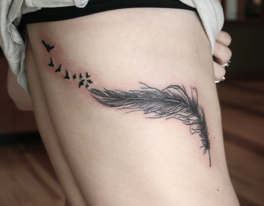  Feather Tattoos Inspiring Artistic Expression and Freedom photo.